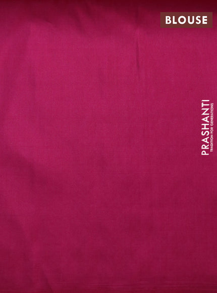 Kanchipuram soft silk saree lavender and pink with allover zari weaves in borderless style