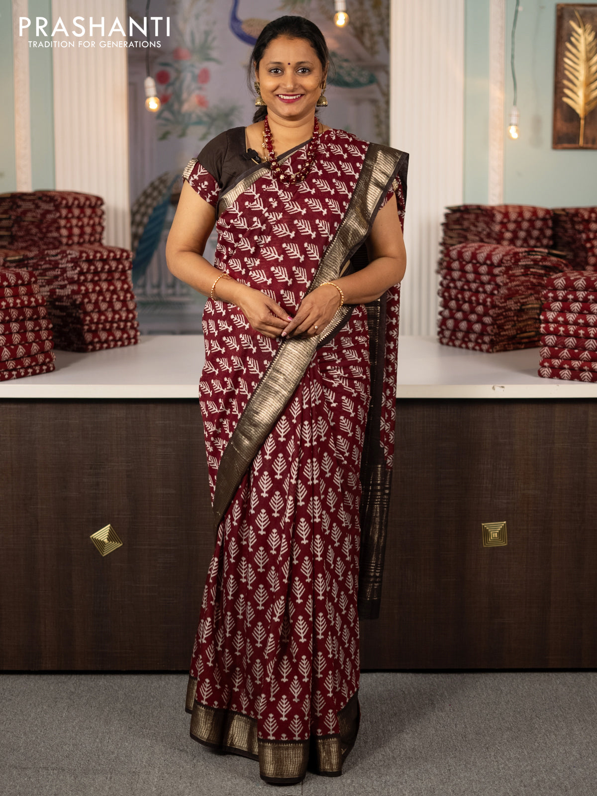 Buy Kanok valli Paisley Pochampally Pure Silk, Cotton Silk Black Sarees  Online @ Best Price In India | Flipkart.com