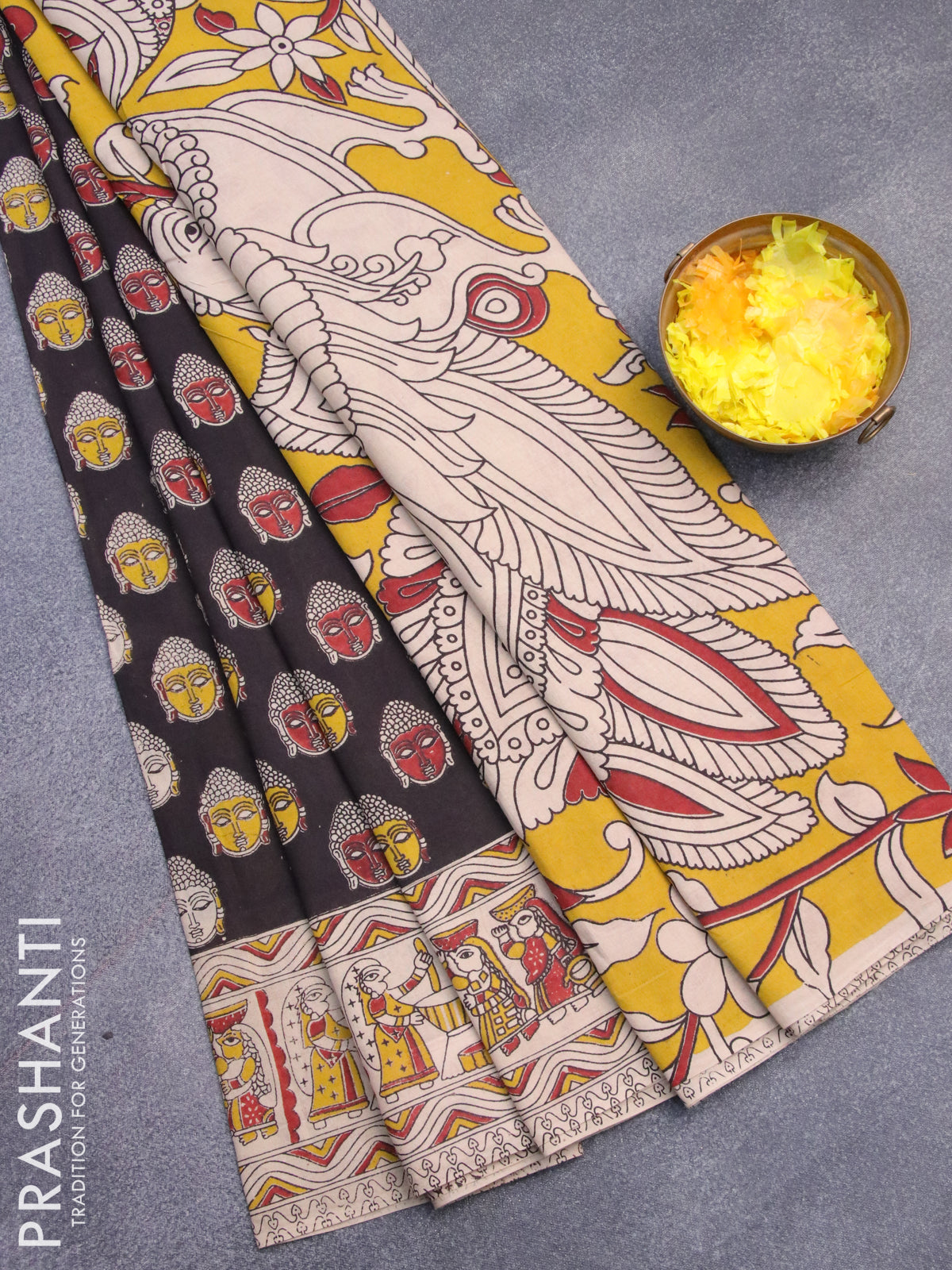 Laltein_India - Chanderi handcrafted saree straight from the artisans on  discount! Buddha print (also available in blue) . . . #chanderi #buddha  #buddhaprint #chanderisarees #art #handcrafted #handmade #handicraft #craft  #ethnic #ethnicwear #indian #