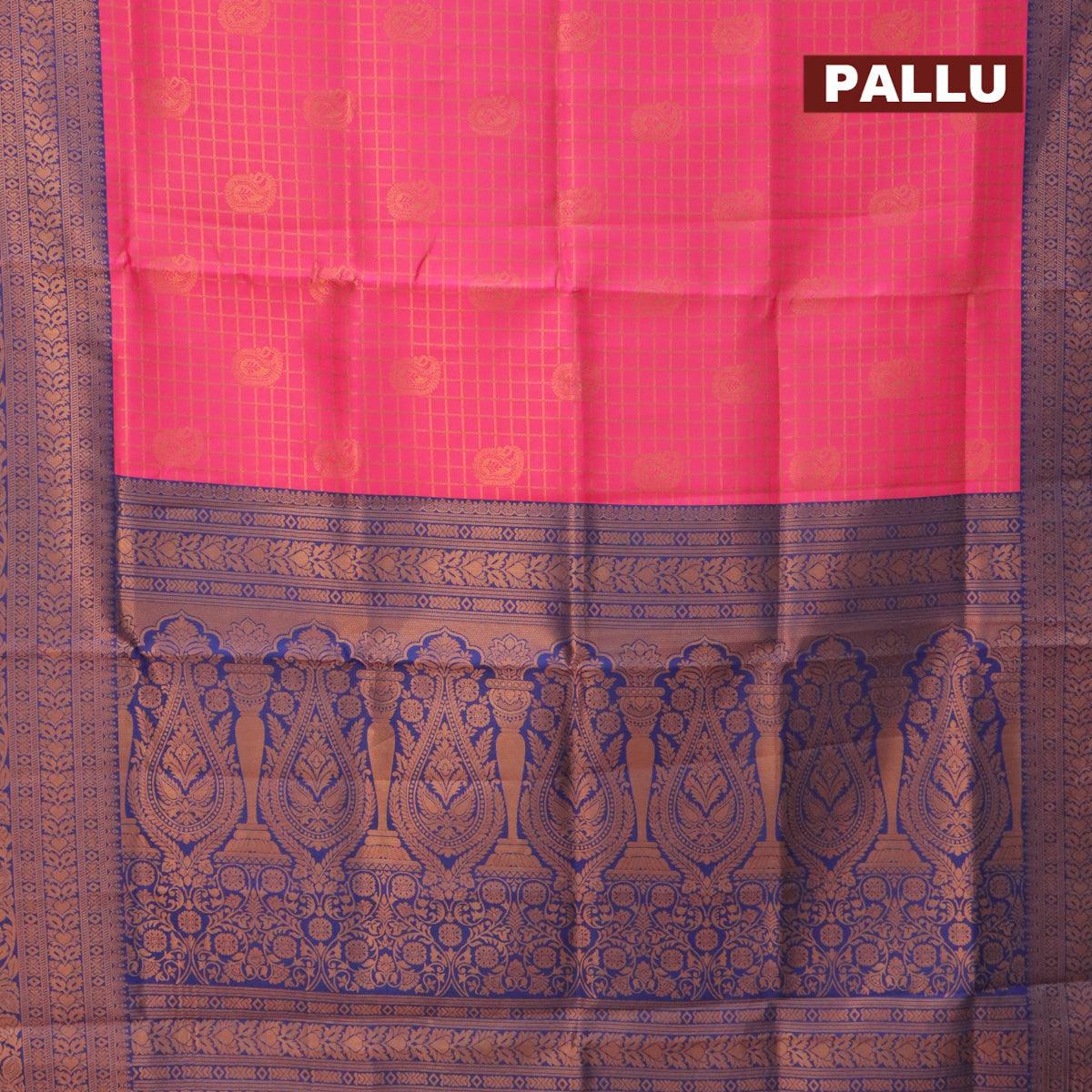 Semi Kanjivaram Silk Saree - Silk Bazaar