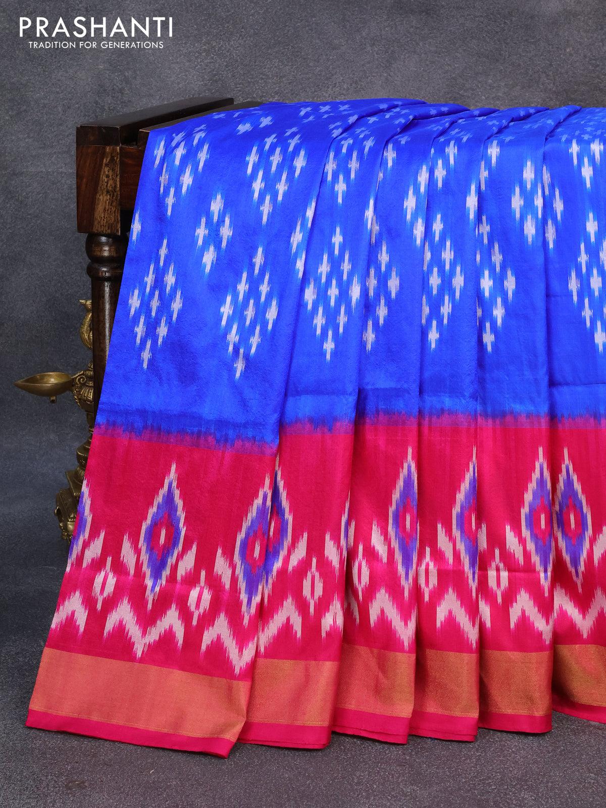 Uppada soft silk sarees | latest uppada soft pattu saree with all over  pochampally design saree online from weavers | UPSF0001499