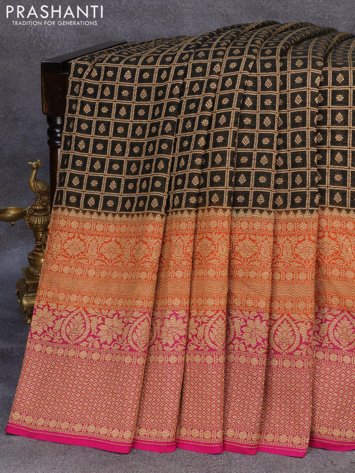 Masoom Old Rose Printed Georgette Saree