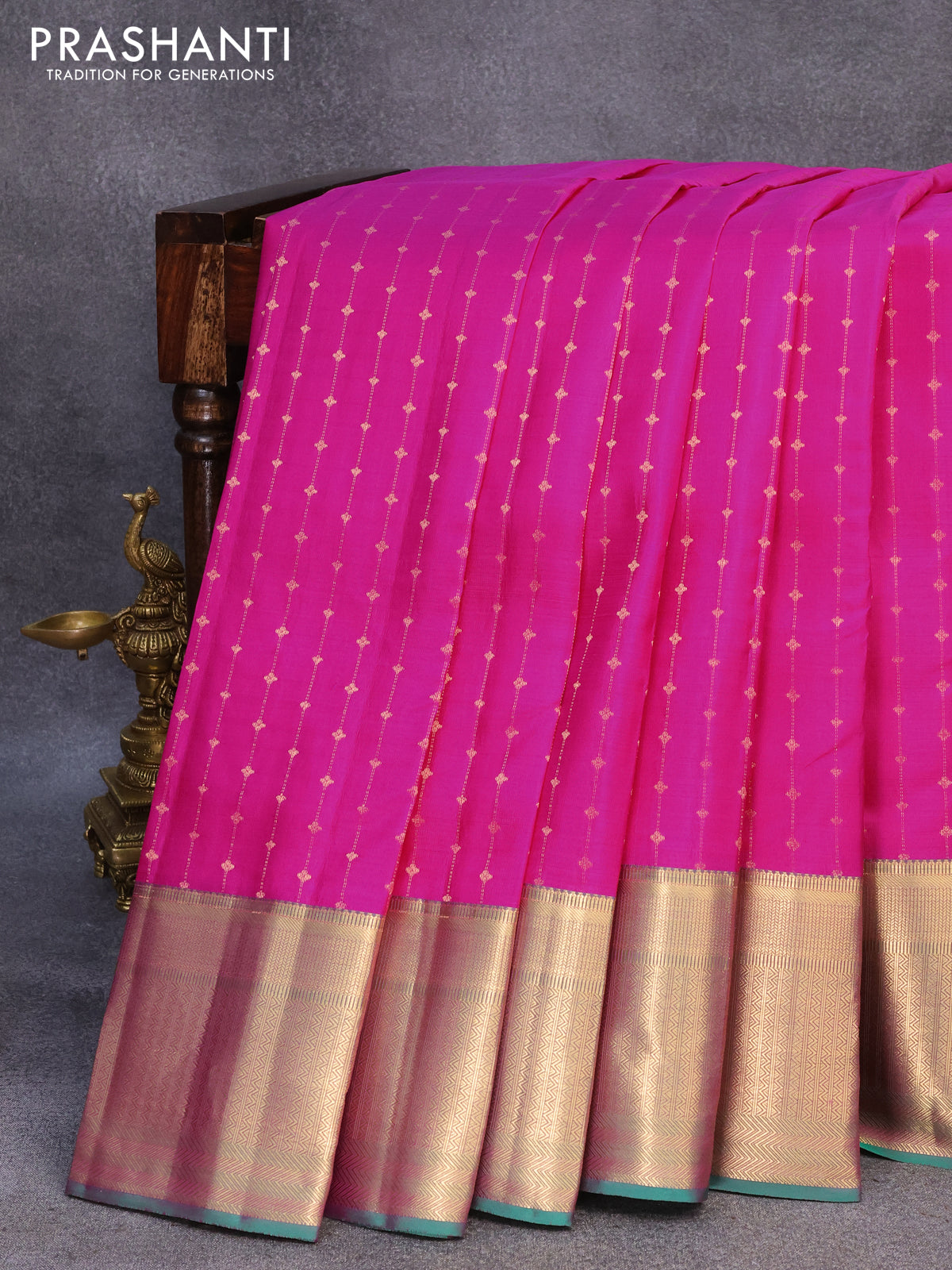 1000 Butta Kanchi Semi Silk Sarees|Copper Zari Saree||Bridal Saree - YouTube