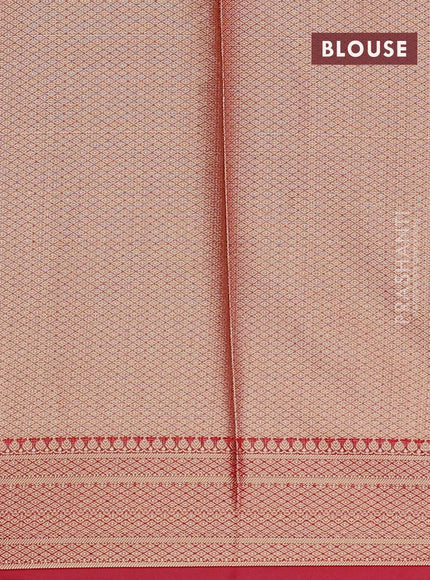 Banarasi kota saree light pink and pink with zari woven buttas and zari woven border