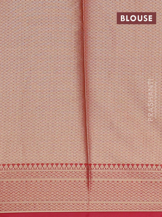 Banarasi kota saree light pink and pink with zari woven buttas and zari woven border