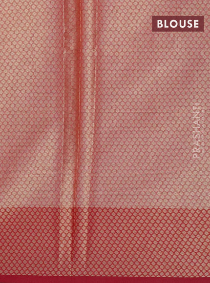 Banarasi kota saree light pink and pink with zari woven leaf buttas and zari woven border