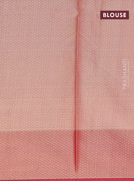 Banarasi kota saree light pink and pink with zari woven buttas and zari woven border