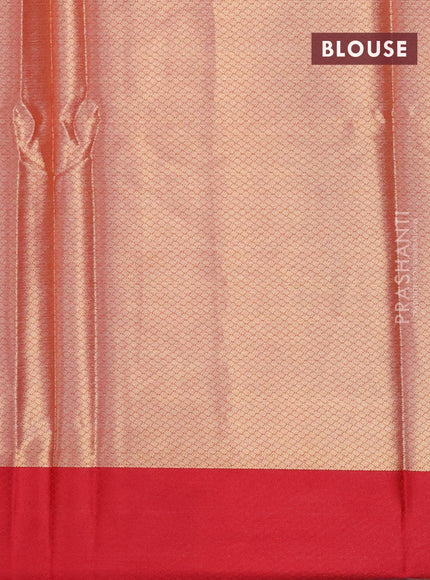 Banarasi kota saree pink shade and maroon with zari woven buttas and zari woven simple border