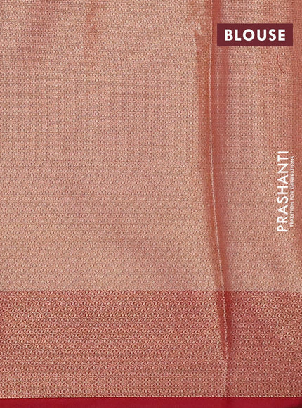 Banarasi kota saree yellow and pink with allover zari woven zig zag weaves and zari woven border