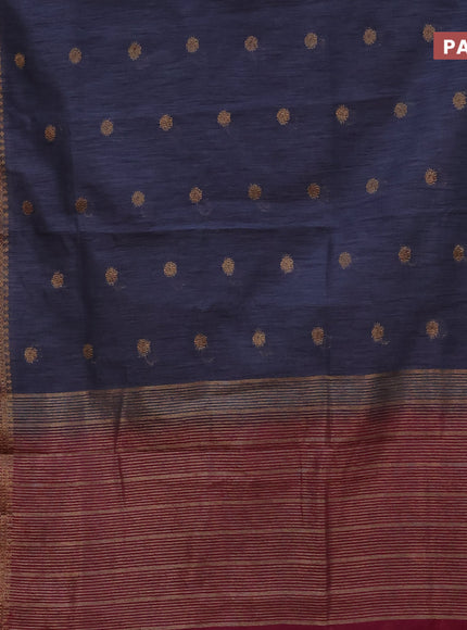 Banarasi semi matka saree grey and magenta pink with antique zari woven buttas and antique zari border