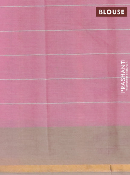 Chirala cotton saree light pink with butta prints and small zari woven border