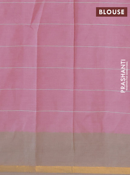 Chirala cotton saree light pink with butta prints and small zari woven border