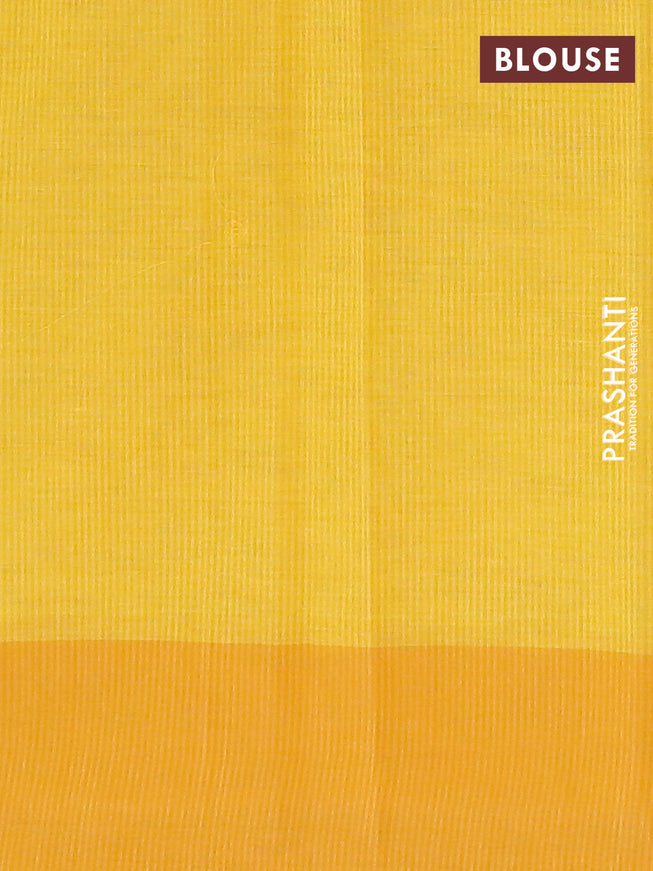 Chirala cotton saree mustard yellow with butta prints and printed border