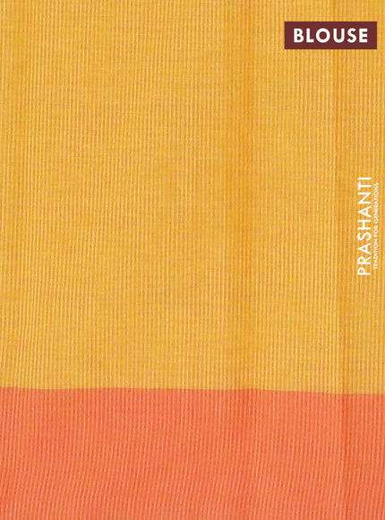 Chirala cotton saree orange and peach shade with butta prints and printed border