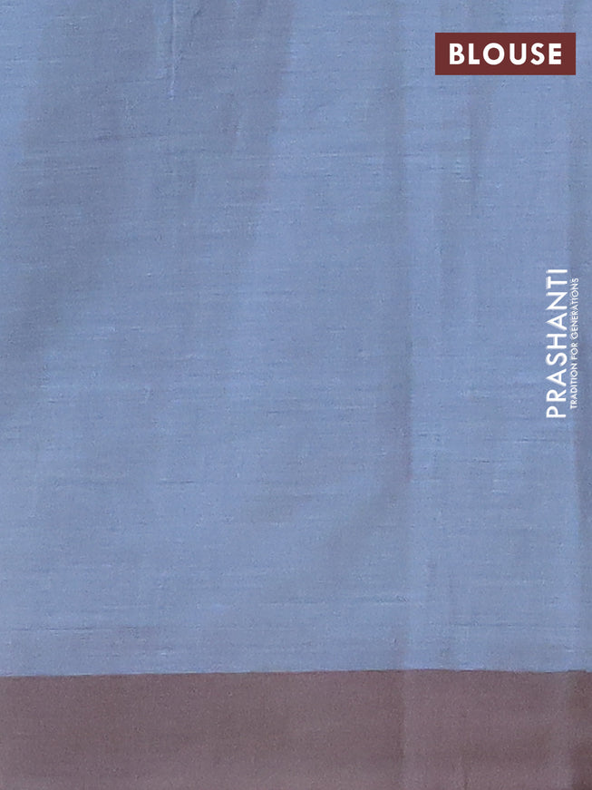 Chirala cotton saree light blue with butta prints and simple border