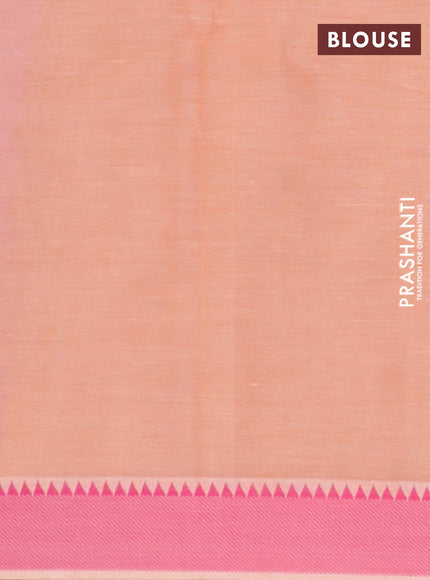 Chirala cotton saree light pink with butta prints and thread woven border