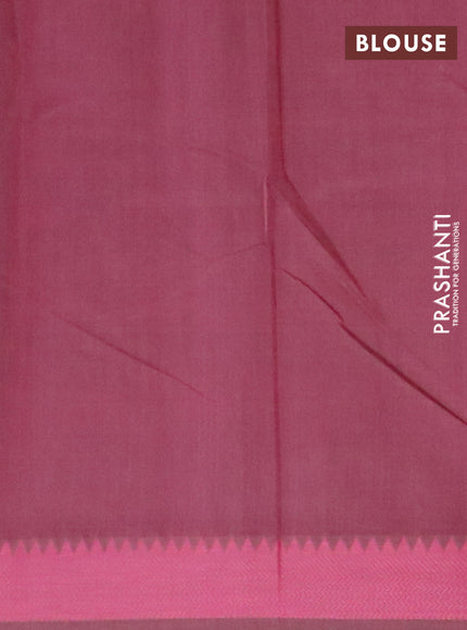 Chirala cotton saree brown and pink with butta prints and thread woven border