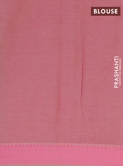 Chirala cotton saree beige and pink with butta prints and thread woven border