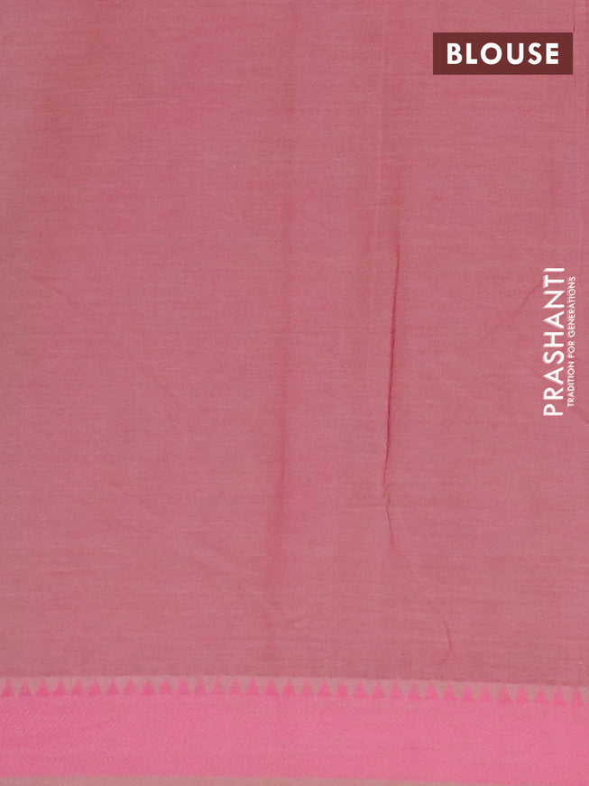 Chirala cotton saree beige and pink with butta prints and thread woven border