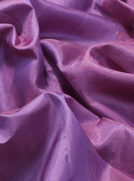 Pure soft silk saree lavender shade with allover thread weaves in borderless style