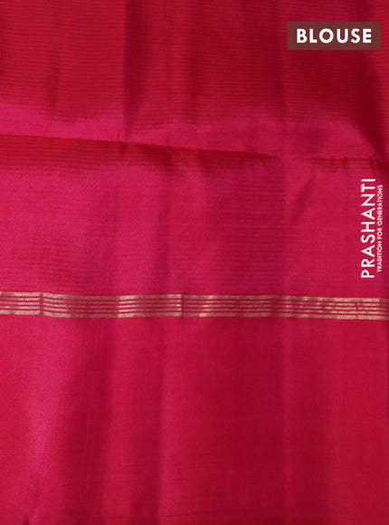 Pure soft silk saree cream and pink with zari woven buttas and zari woven simple border