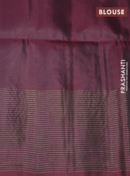 Pure soft silk saree light pink and deep maroon with zari woven buttas and zari woven butta border