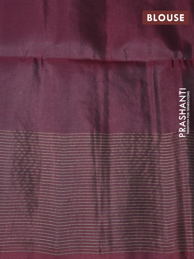 Pure soft silk saree light pink and deep maroon with zari woven buttas and zari woven butta border