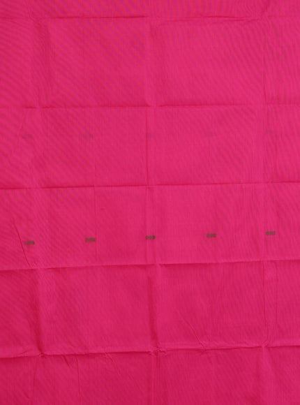 Chettinad cotton saree pink and cs blue with thread woven buttas and zari woven border & woven blouse