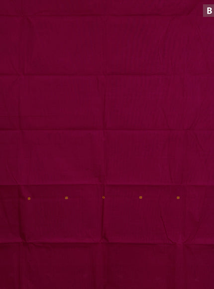 Chettinad cotton saree pink and dual shade of violet with thread woven buttas and annam zari woven border & woven blouse