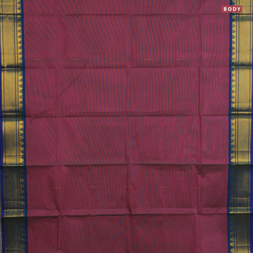 Chettinad cotton saree dual shade of pink and dual shade of blue with woven buttas and zari woven border & woven blouse