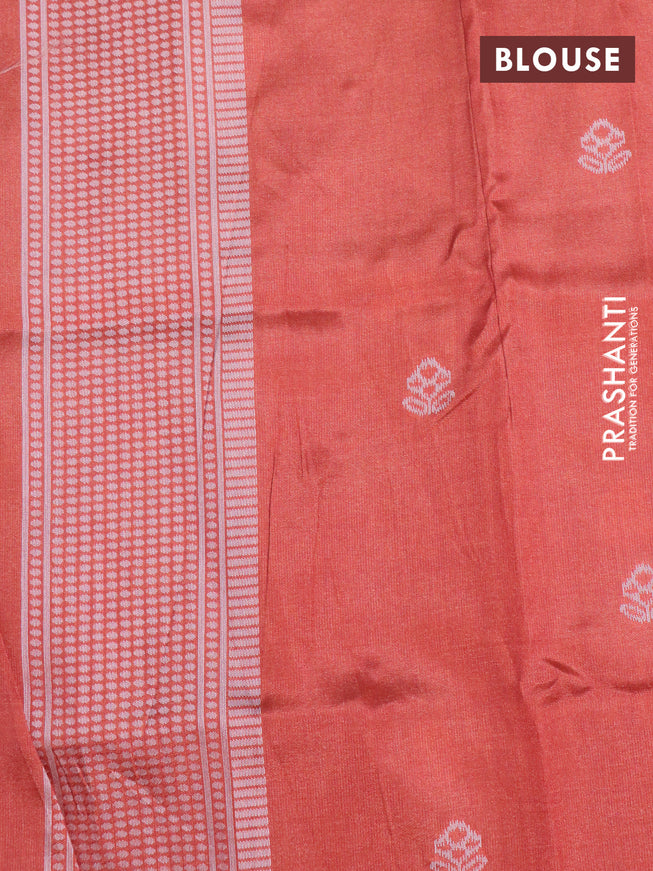 Sambalpuri semi silk saree purple and multi colour with allover ikat weaves and thread woven border