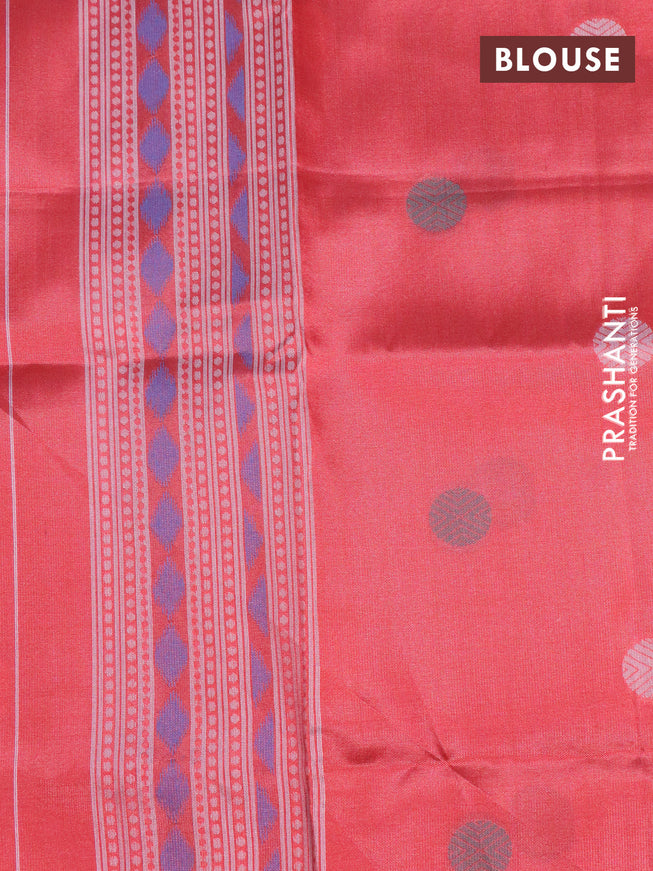 Sambalpuri semi silk saree black and red with allover ikat butta weaves and thread woven border