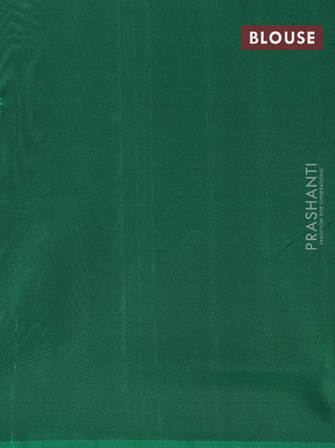 Banana pith saree dual shade of pinkish green and green with thread woven buttas in borderless style