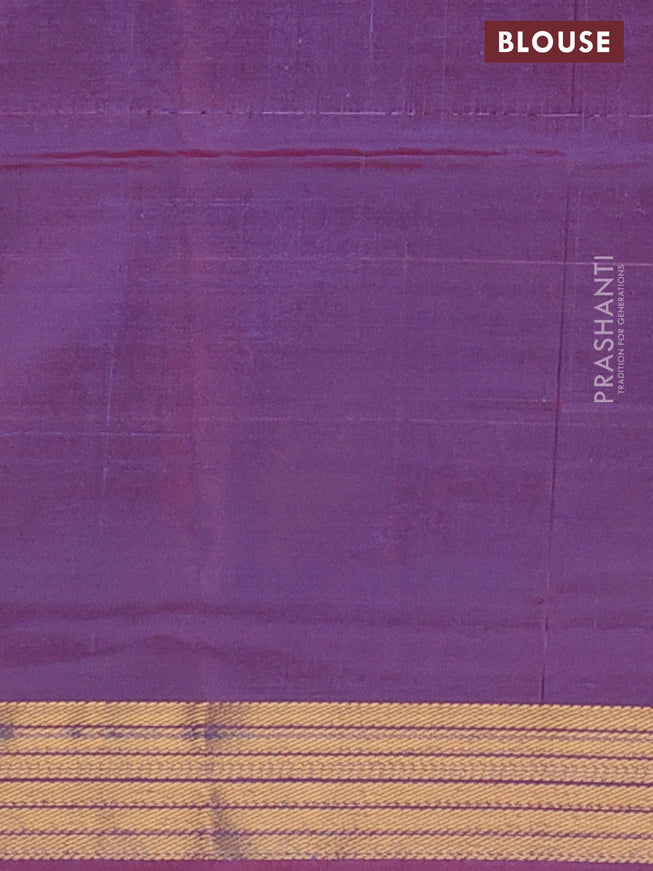 Banana pith saree beige and dual shade of bluish maroon with thread woven buttas and zari woven border