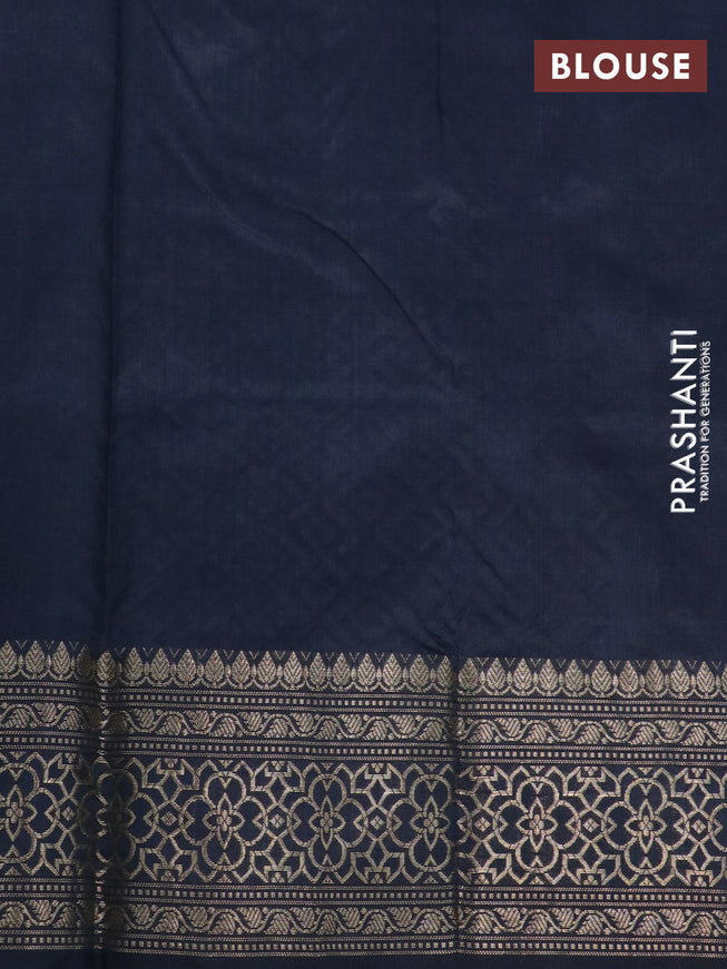 Pure banarasi katan silk saree elephant grey with paisley zari woven buttas and zari woven border