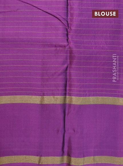 Kanchipuram silk saree wine shade and purple with allover zari checked pattern and rettapet zari woven border