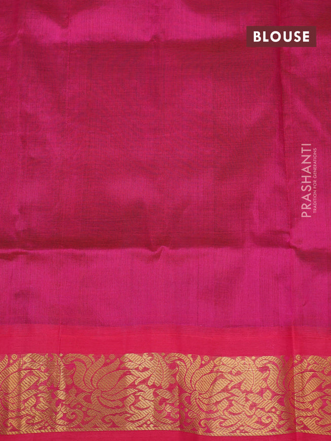 Silk cotton saree brown shade and pink with allover zari checked pattern and zari woven korvai border