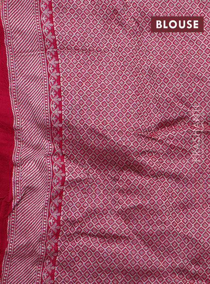 Banarasi raw silk saree pink with thread & zari woven floral buttas and long floral zari woven paithani border