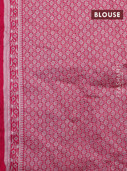 Banarasi raw silk saree pink with allover thread & zari weaves and woven border