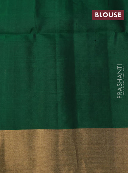 Pure soft silk saree pink and green with zari woven geometric buttas and zari woven border