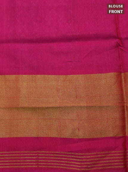 Rajkot patola silk saree grey and pink with allover ikat weaves and ikat woven zari border