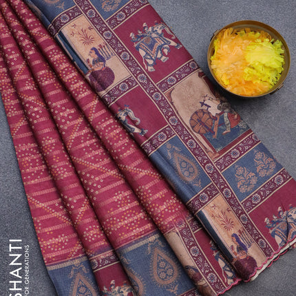 Semi Tussar Printed Sarees