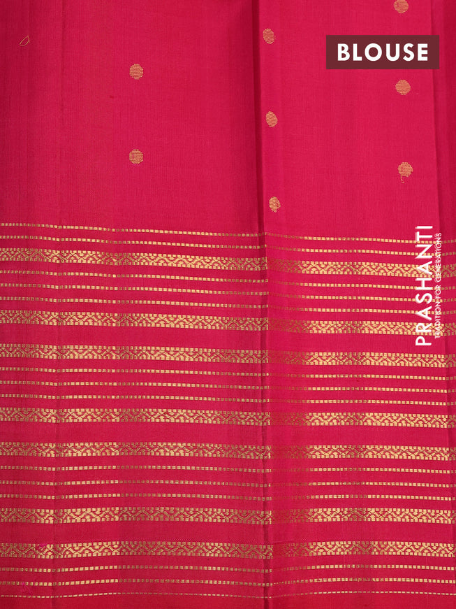 Pure soft silk saree dual shade of pink and pink with allover zari weaves and long zari woven border