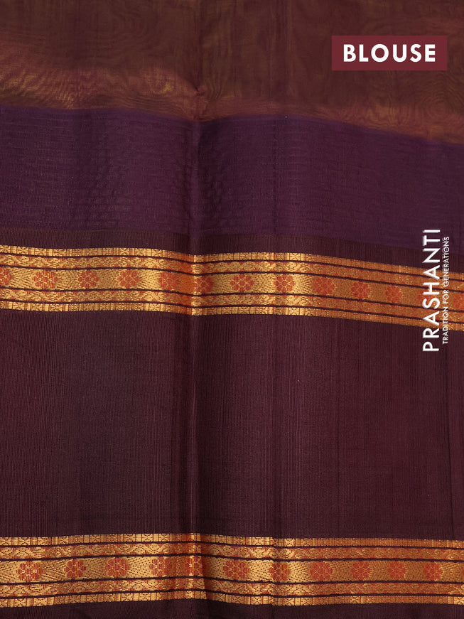 Kuppadam silk cotton saree lime yellow and deep maroon with silver & gold zari woven tilak buttas and temple design rettapet zari woven butta border