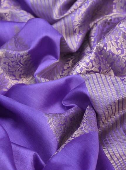 Chiniya silk saree lavender shade with geometric zari woven buttas and zari woven border