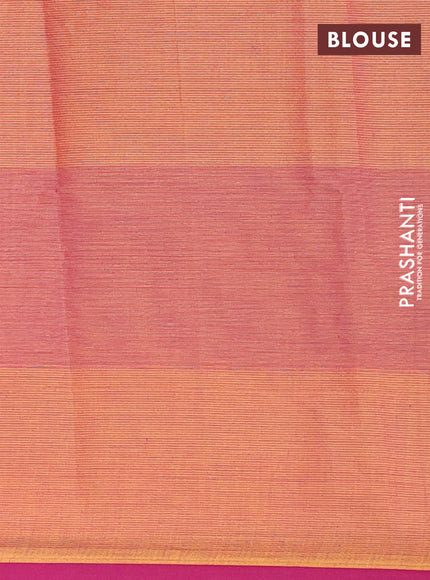 Nithyam cotton saree dual shade of yellowish purple and purple with allover thread weaves & buttas and piping border