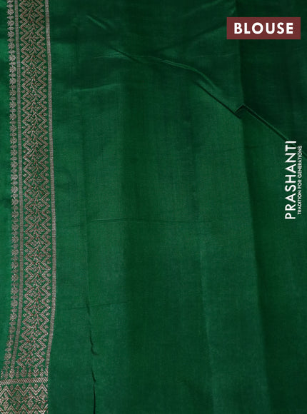 Chiniya silk saree pink and green with thread & zari woven buttas and banarasi style border