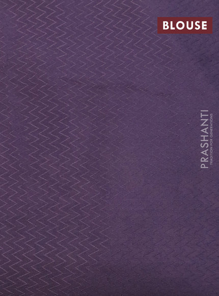 Pure crepe saree pastel lavender with allover zari weaves & embroidery work and zari woven border