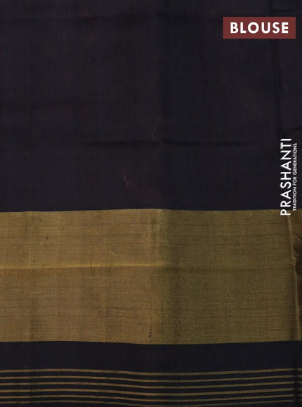 Rajkot patola silk saree maroon and black with allover ikat weaves and ikat woven zari border