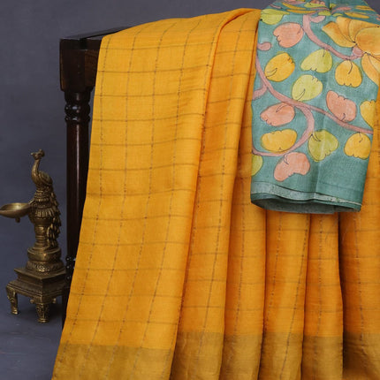 Collection image for: Tussar Silk with zari checks